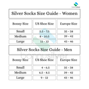 22% Pure Silver - Diabetic Socks