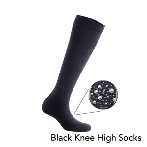 25% Pure Silver - Knee High (Over the Calf) Daily Socks (Diabetic in Mind)