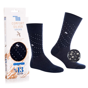 13% Pure Silver Daily Socks - Comfort Silver