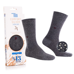 13% Pure Silver Daily Socks - Comfort Silver