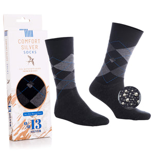 13% Pure Silver Daily Socks - Comfort Silver