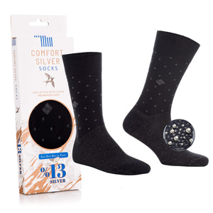 13% Pure Silver Daily Socks - Comfort Silver