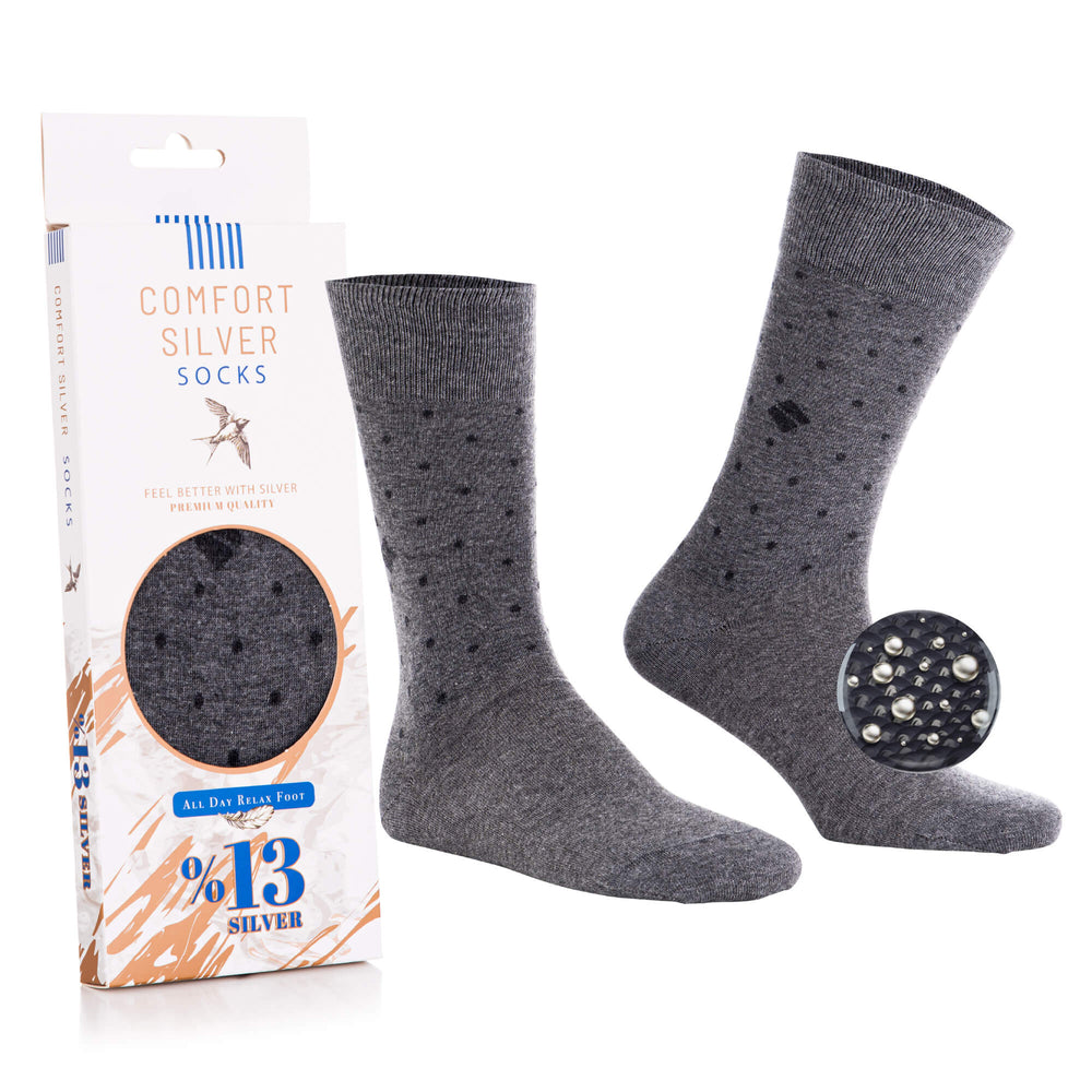 13% Pure Silver Daily Socks - Comfort Silver
